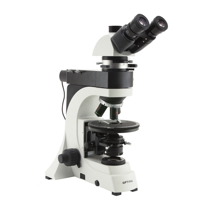 Optika Microscópio B-500POL-I, Triocular, Polarização, Cabeça ERGO, X-LED