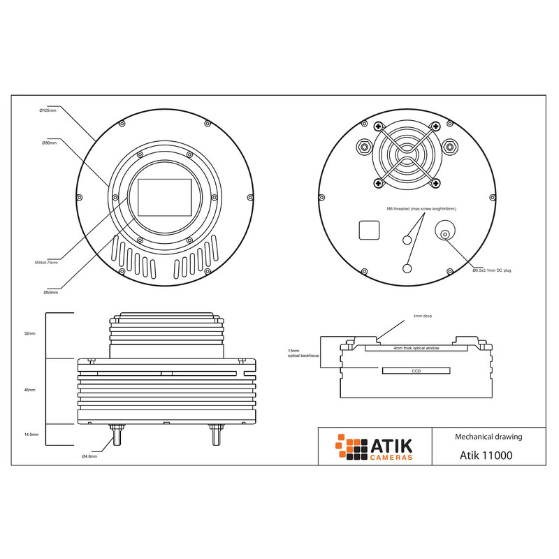 Atik Câmera 11000 Mono