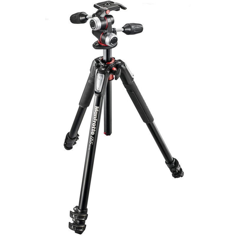 Manfrotto MK055XPRO3-3W com Cabeças panorâmicas de 3 vias
