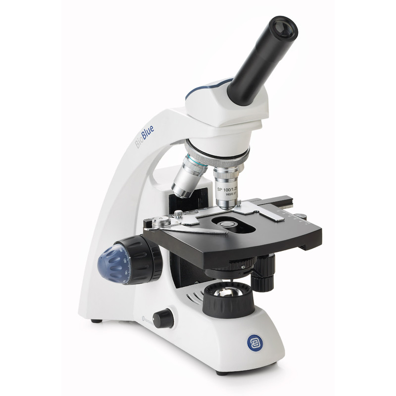 Euromex Microscópio Mikroskop BioBlue, BB.4240, mono, DIN, semiplan, 40x-600x, 10x/18, LED, 1W