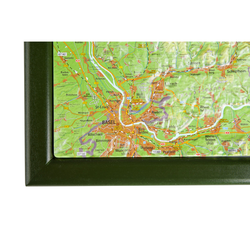 Georelief Mapa regional Floresta Negra