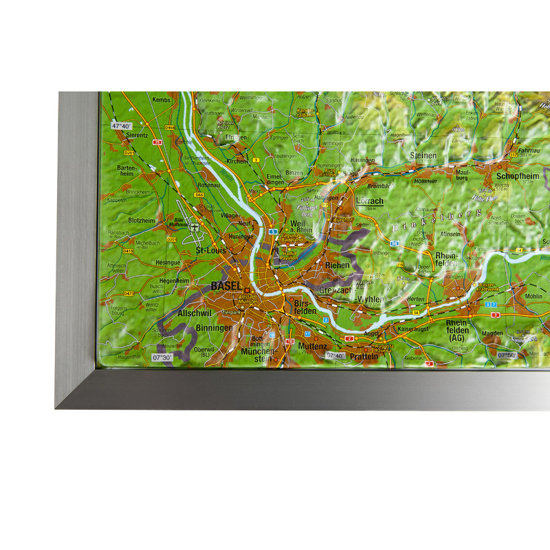 Georelief Mapa regional Floresta Negra