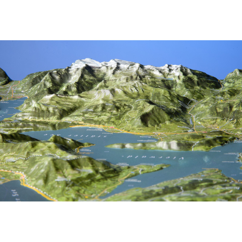 Georelief Mapa regional Lago de Lucerna (na Alemanhã)