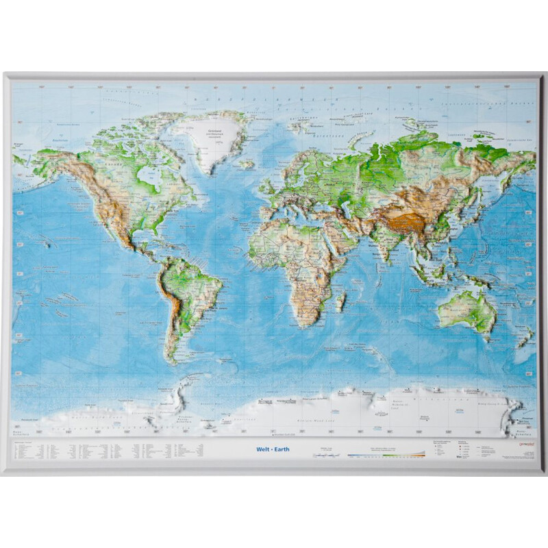 Georelief Mapa 3D em relevo (39 x 29 cm)