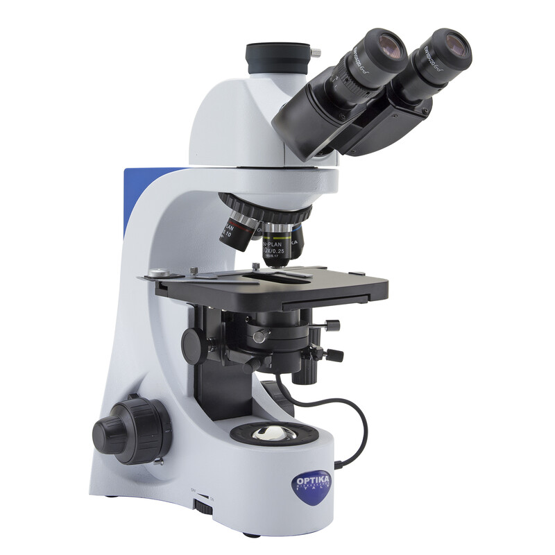 Optika Microscópio B-383DK, trino, HF, DF, DIN, N-PLAN, 40x-1000x, LED