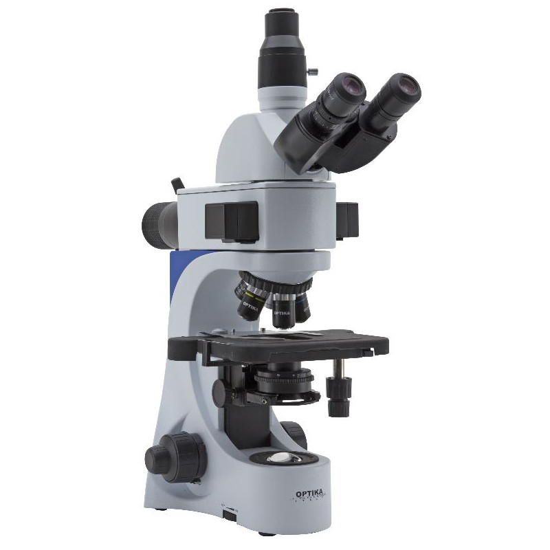 Optika Microscópio B-383LD1-fluorescência, Triocular, Filtro B