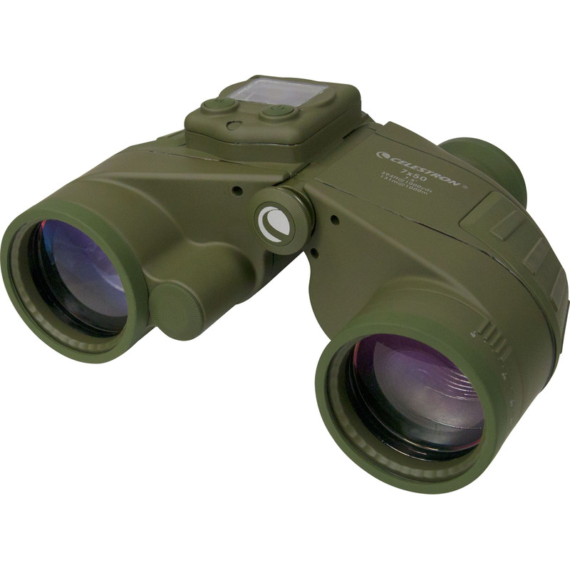 Celestron Binóculo Cavalry 7x50 GPS, bússola e mira