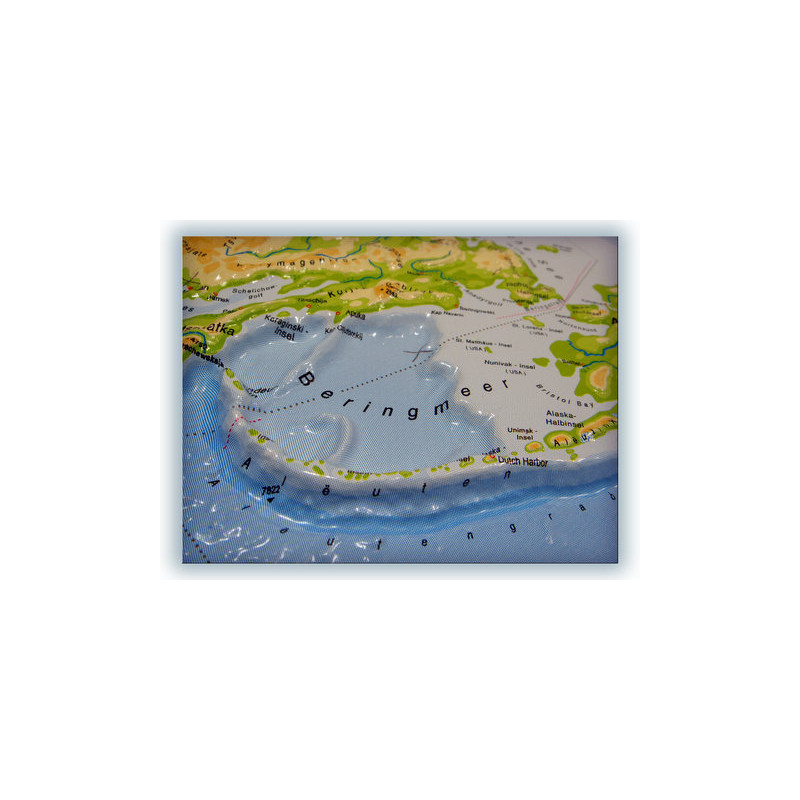 geo-institut os Mapa mundial Mapa de relevo mundial Linha de prata físico Inglês