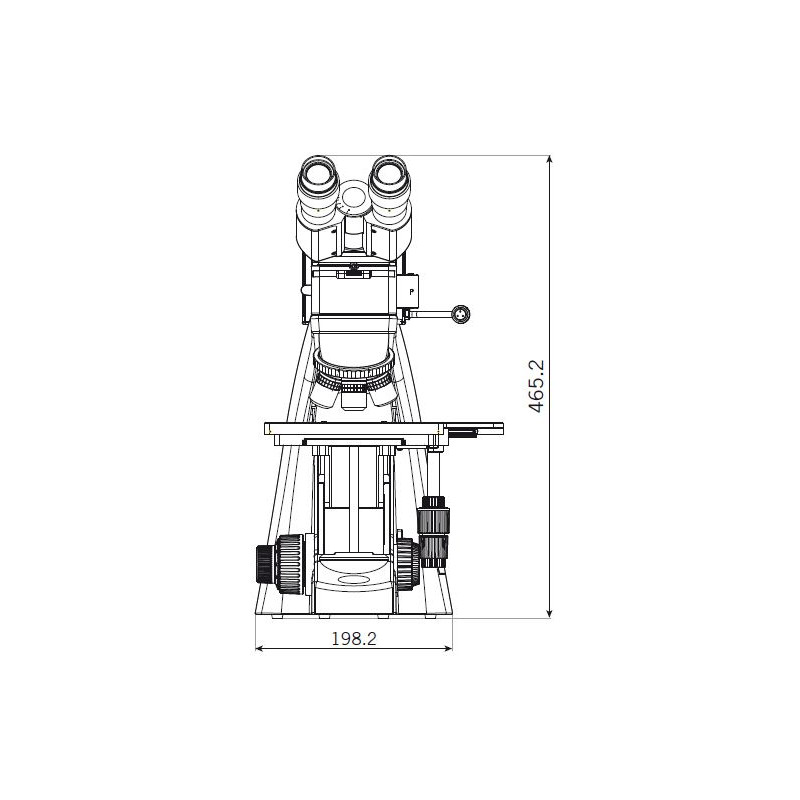 Motic BA310 MET-T, microscópio binócular, (3"x2")