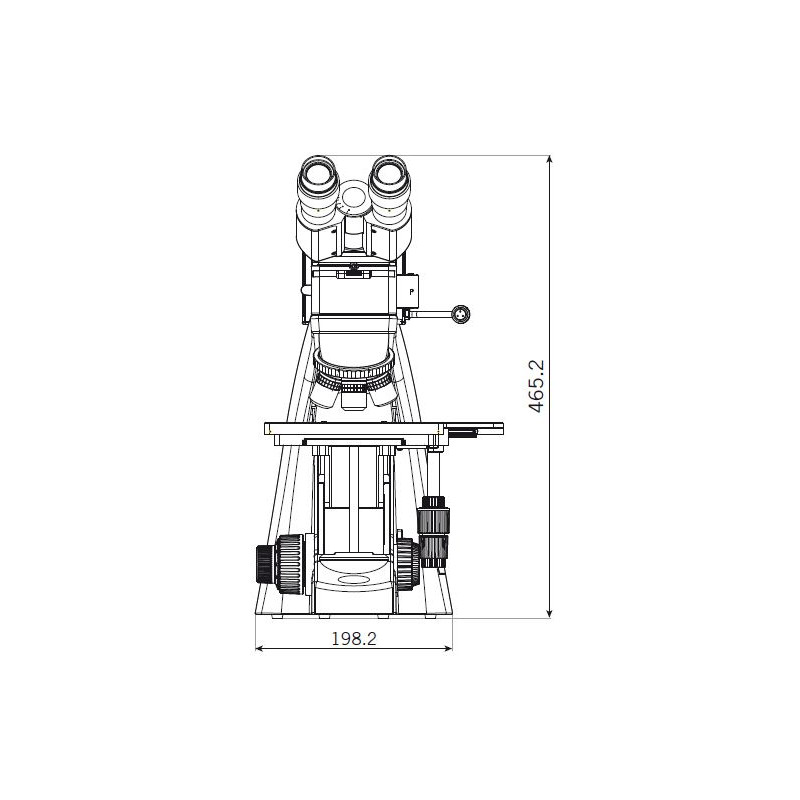 Motic Microscópio BA310 MET-T, Triocular, (3 "x2")