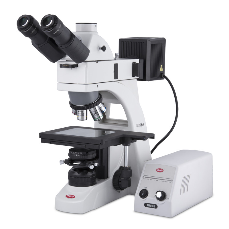 Motic Microscópio BA310 MET-T, Triocular, (3 "x2")