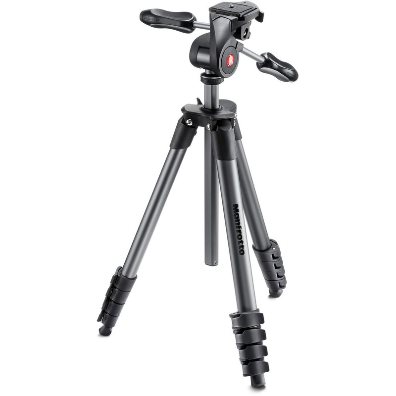 Manfrotto Conjunto de tripé fotográfico Compact Advanced preto