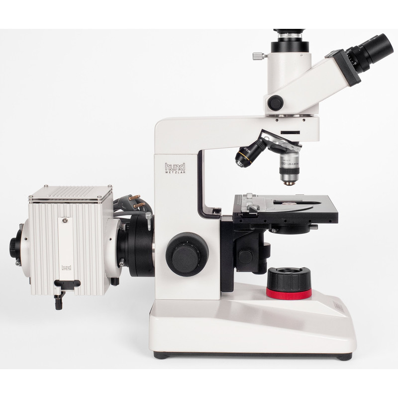 Hund Microscópio H 600 LL HP 100, HF, DF, trino, DIN, 100-1000x