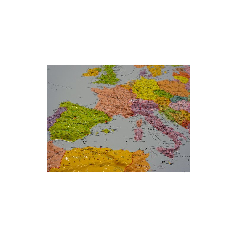 geo-institut Mapa de continente do os Mapa de relevo Europa Linha de prata político