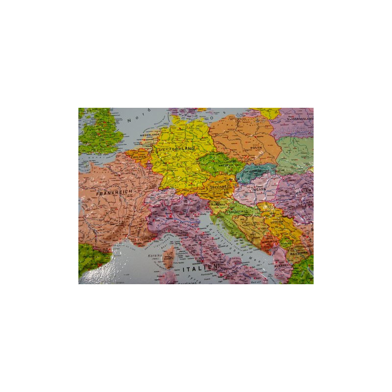 geo-institut Mapa de continente do os Mapa de relevo Europa Linha de prata político