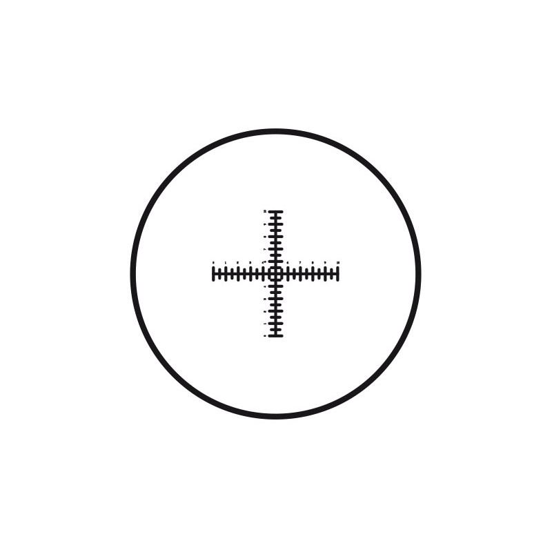 Motic Placa micrométrica Retículo de mira com escala dupla (10 mm em 100 partes), (Ø25 mm)