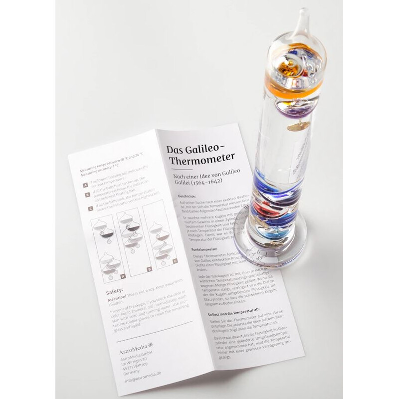 AstroMedia Estação meteorológica The Galileo Thermometer