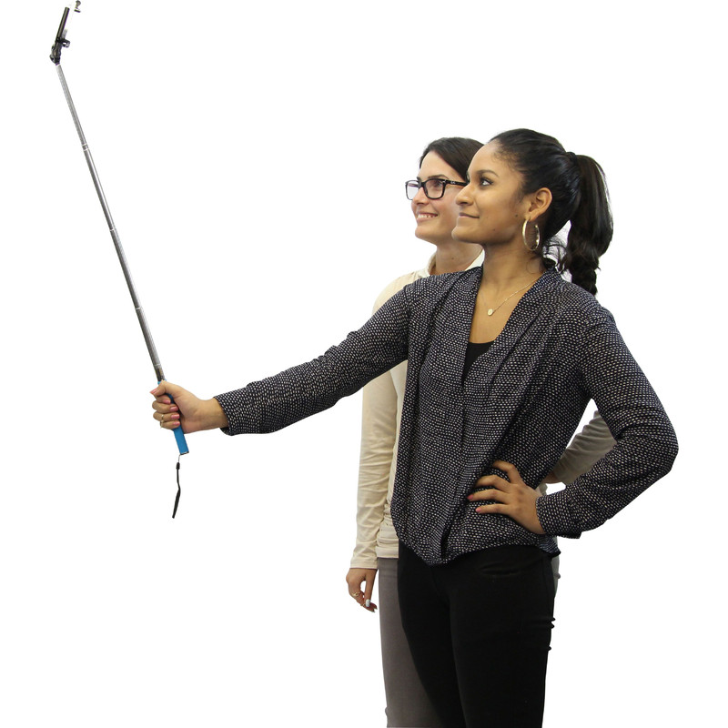 Selfie stick para Smartphone e câmaras compactas, cor-de-rosa