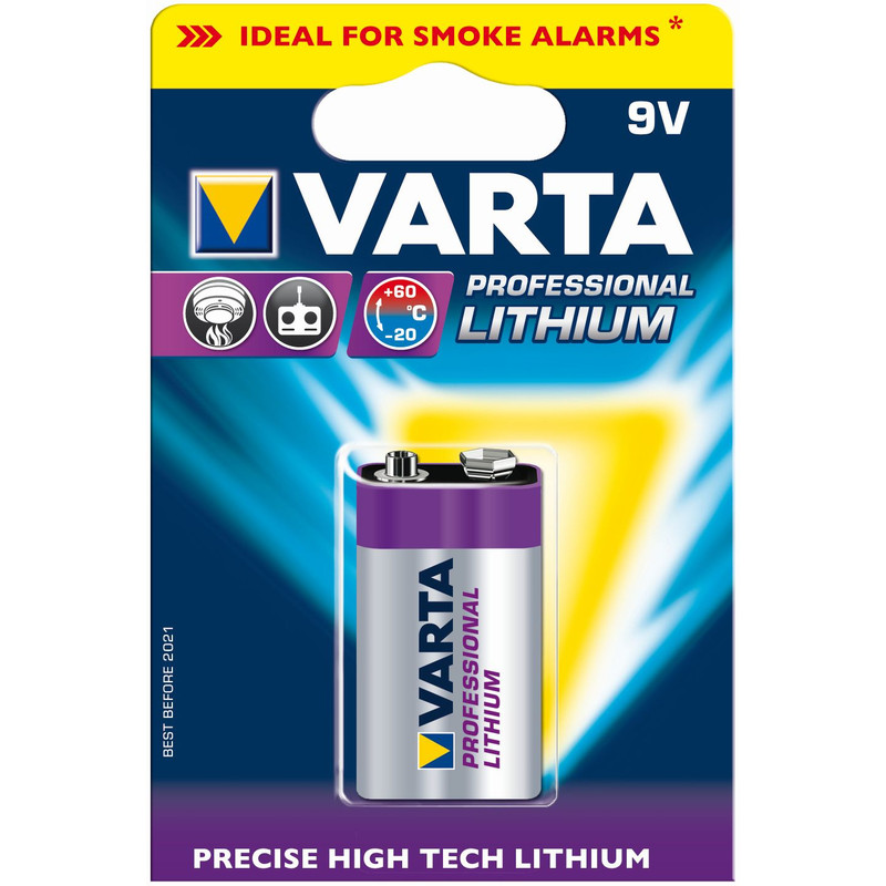 Varta Bloco de 9 volts Lítio Profissional