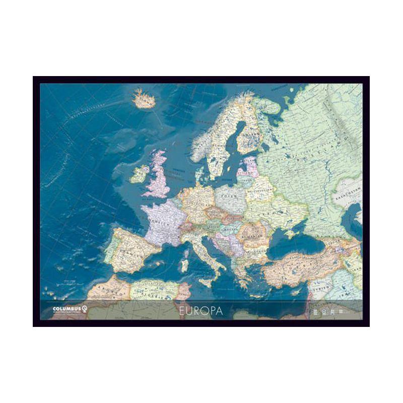 Columbus mapa de continente Europa
