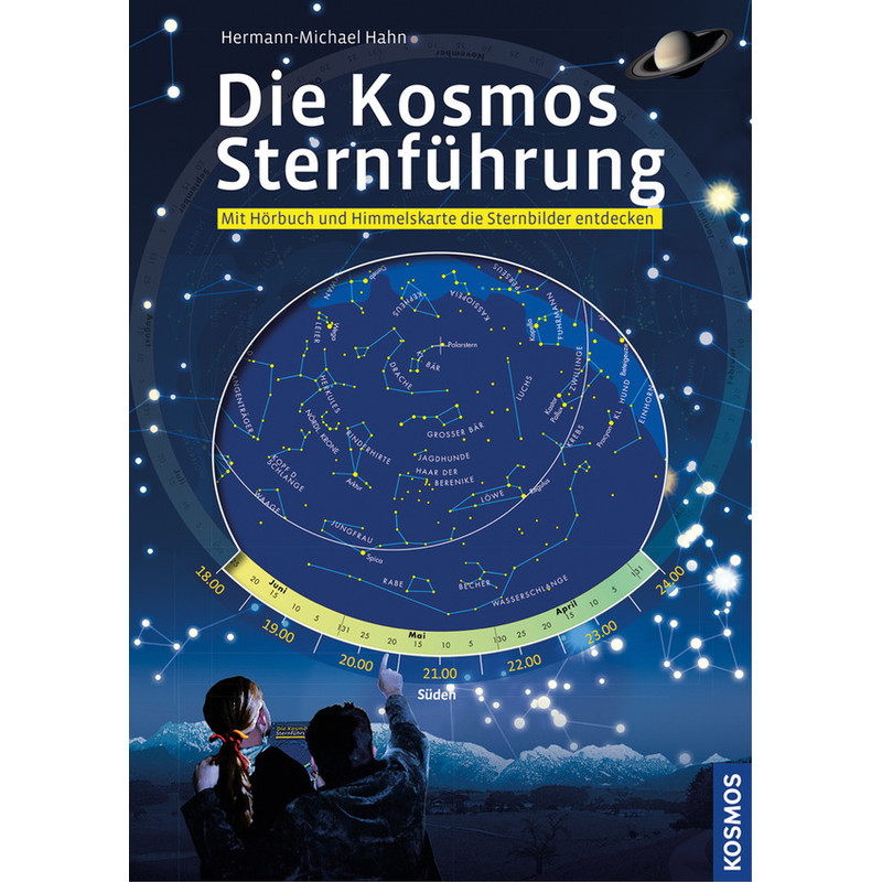 Kosmos Verlag O guia de estrelas Kosmos, Carta de estrelas com CD áudio