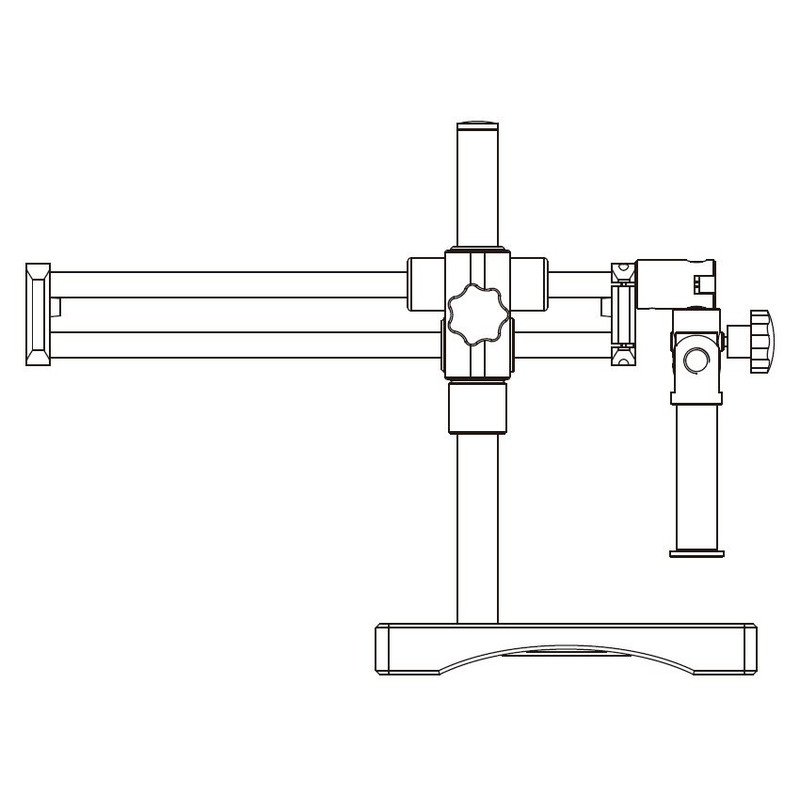 Motic Overhanging stand Tripé de braço grande horizontal, Coluna Ø 32mm, com placa de base