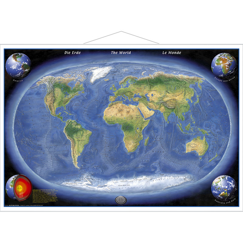 Stiefel Mapa mundial O Panorama da Terra