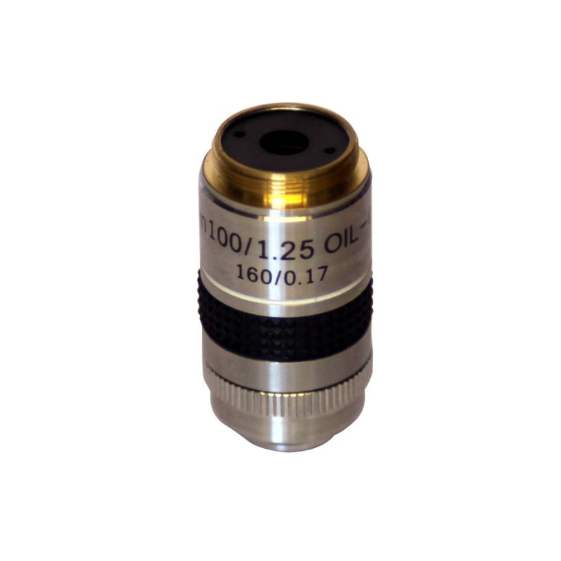 Optika Objetivo M-059, 100x a óleo com diafragma de íris para campo escuro para B-380, B-500