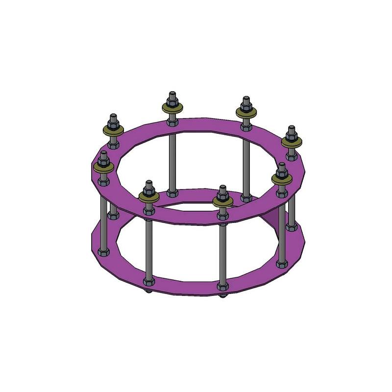 euro EMC Conjunto de ancoragem 2 para coluna de observação P300 120cm