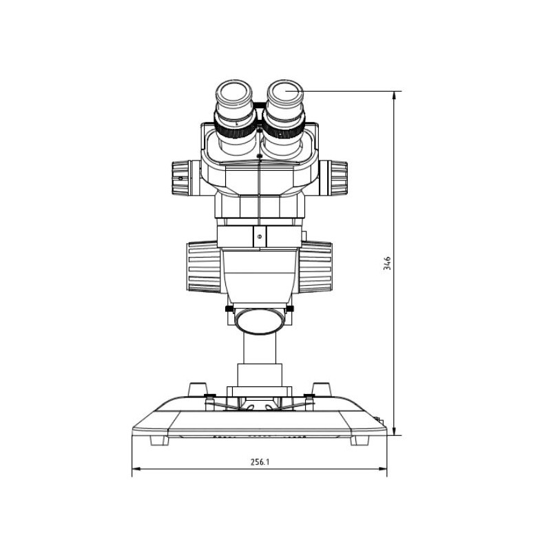 Euromex NexiusZoom ESD, NZ.1903-P-ESD; Coluna base, 6,7x-45x, trino