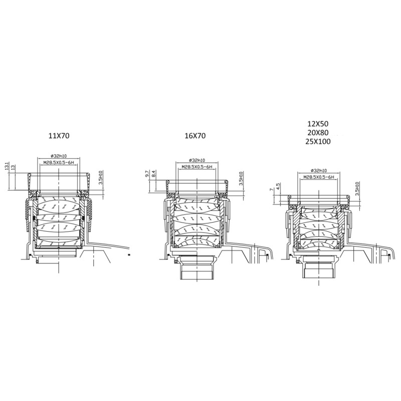 Omegon Binóculo Argus 16x70