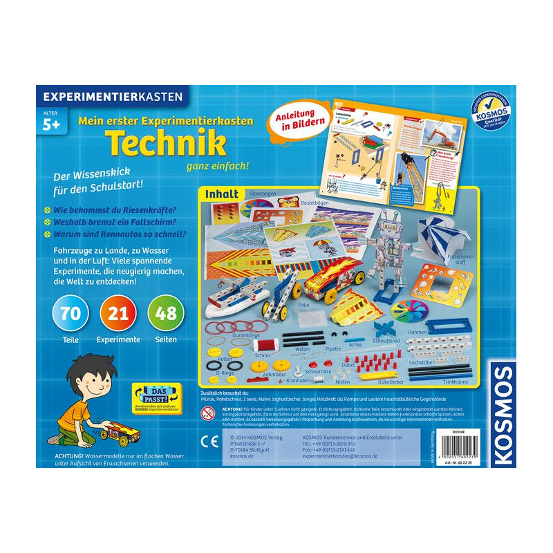 Kosmos Verlag O meu primeiro kit de experiências - Tecnologia simples