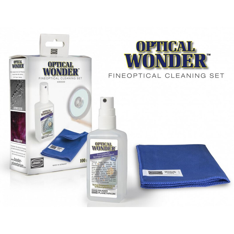 Baader Líquido de limpeza ótica Optical Wonder 100ml com pano