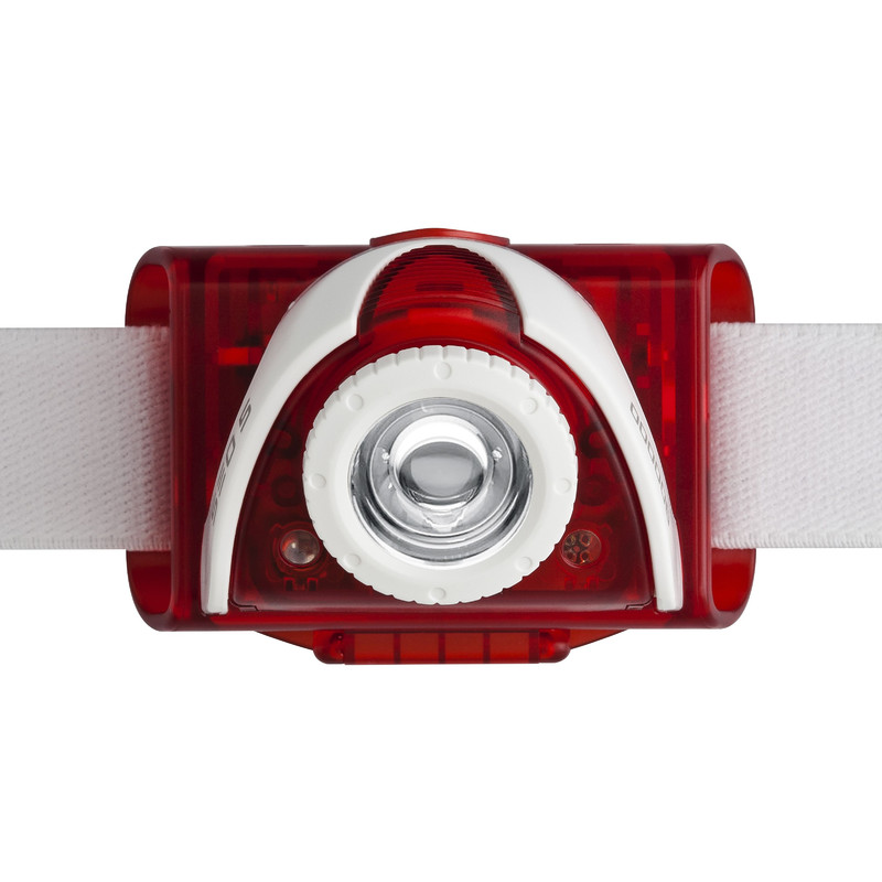 LED LENSER Lanterna para cabeça SEO5 Vermelho