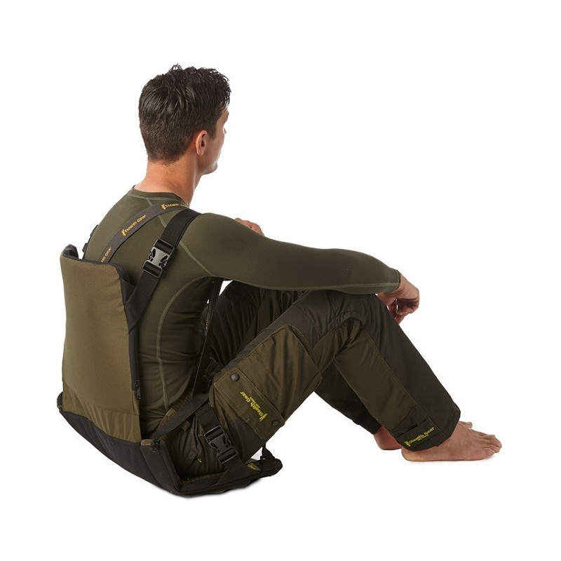 Stealth Gear Sitzkissen com encosto dobrável verde
