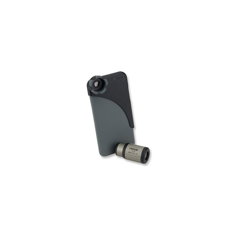Carson Monóculo HookUpz 7x18 Mono com Adaptadores para smartphone iPhone 6
