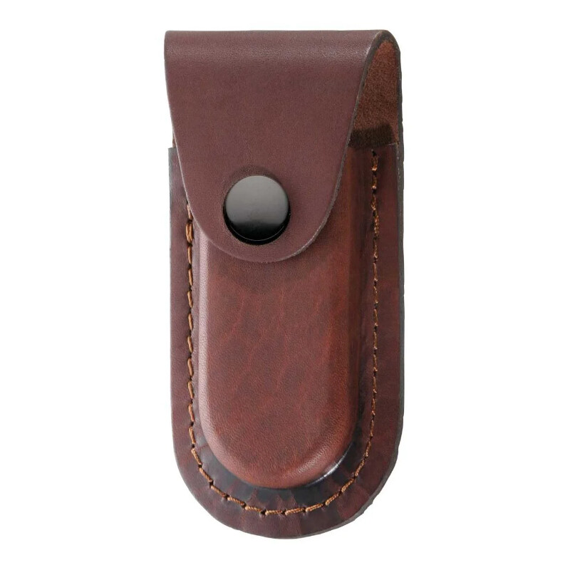 Herbertz Estojo de couro para Canivete 2675120, castanho escuro, para 12 cm