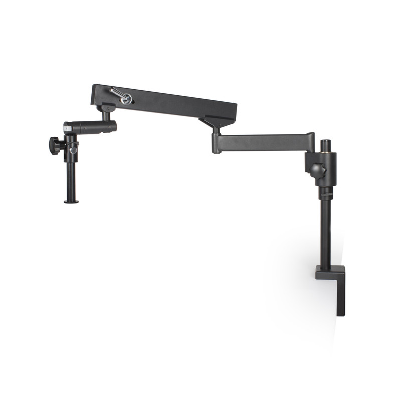 Motic Suporte de braço articulado com pinça de mesa e coluna de 25 mm