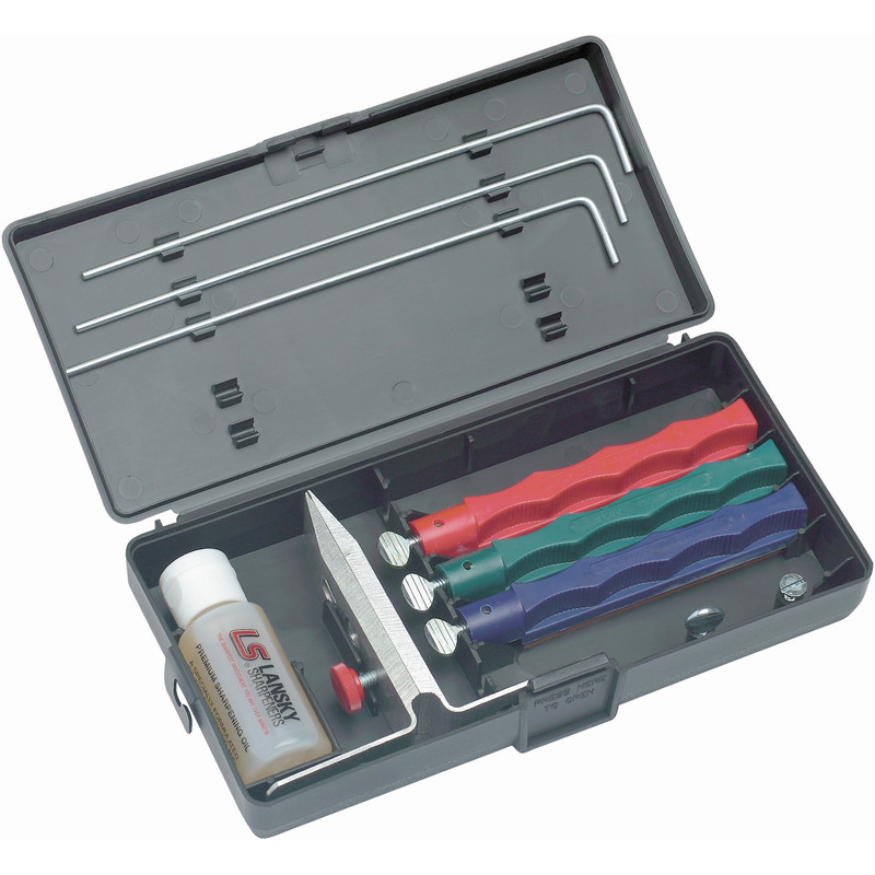 Lansky Sharpeners Conjunto de afiação de diamantes Lansky com 3 pedras de afiar
