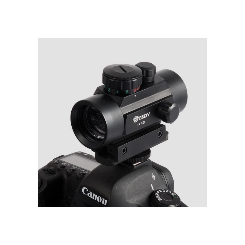 ASToptics Buscadora de ponto luminoso com adaptador de sapata para DSLR