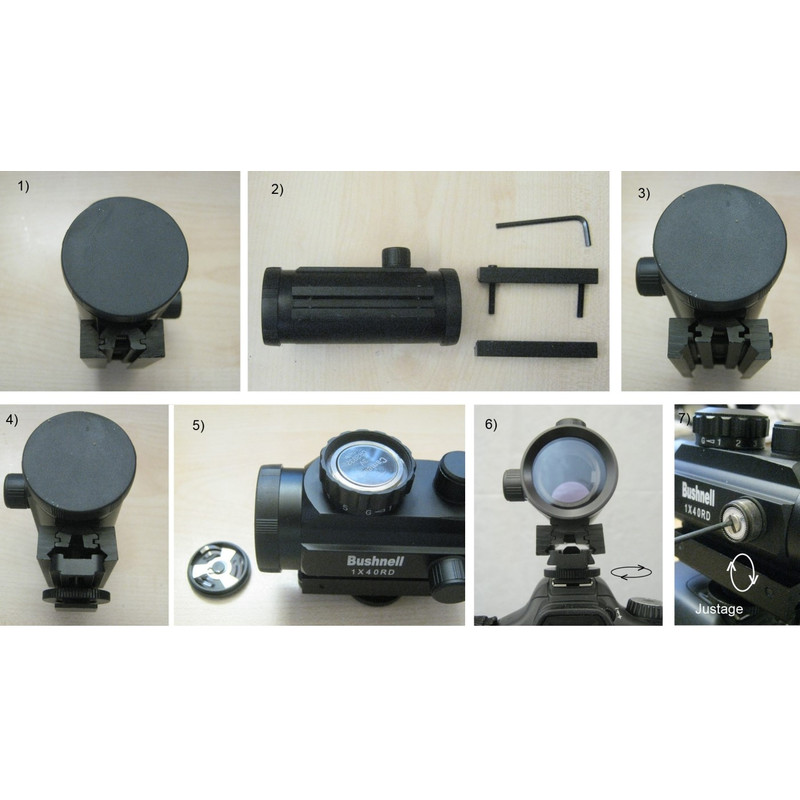 ASToptics Buscadora de ponto luminoso com adaptador de sapata para DSLR