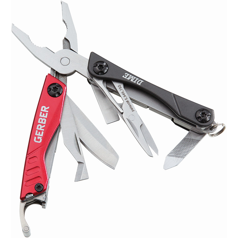 Gerber Mini multiferramenta DIME cinzento-vermelho