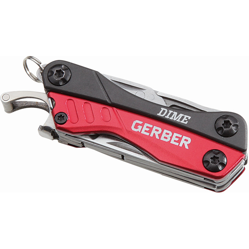 Gerber Mini multiferramenta DIME cinzento-vermelho
