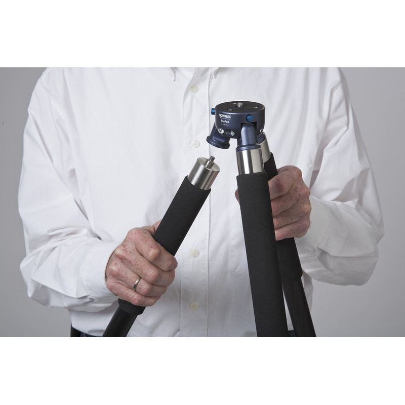 Novoflex Conjunto de tripé TRIOC2844 com pernas compactas de fibra de carbono de 4 secções