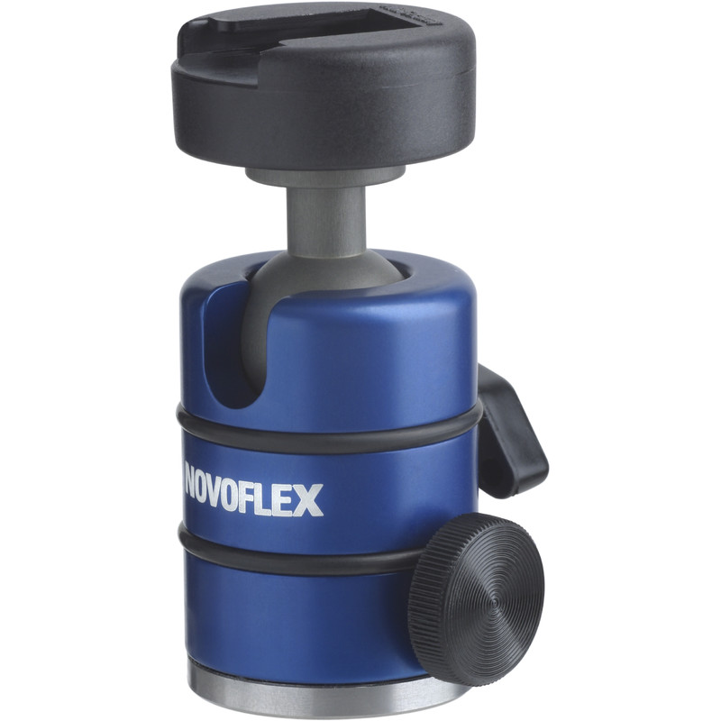 Novoflex Cabeça esférica Neiger 19 P com suporte de flash e pinça panorâmica