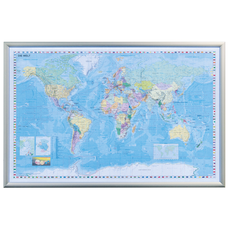 Stiefel Mapa mundial LED-illuminated world map