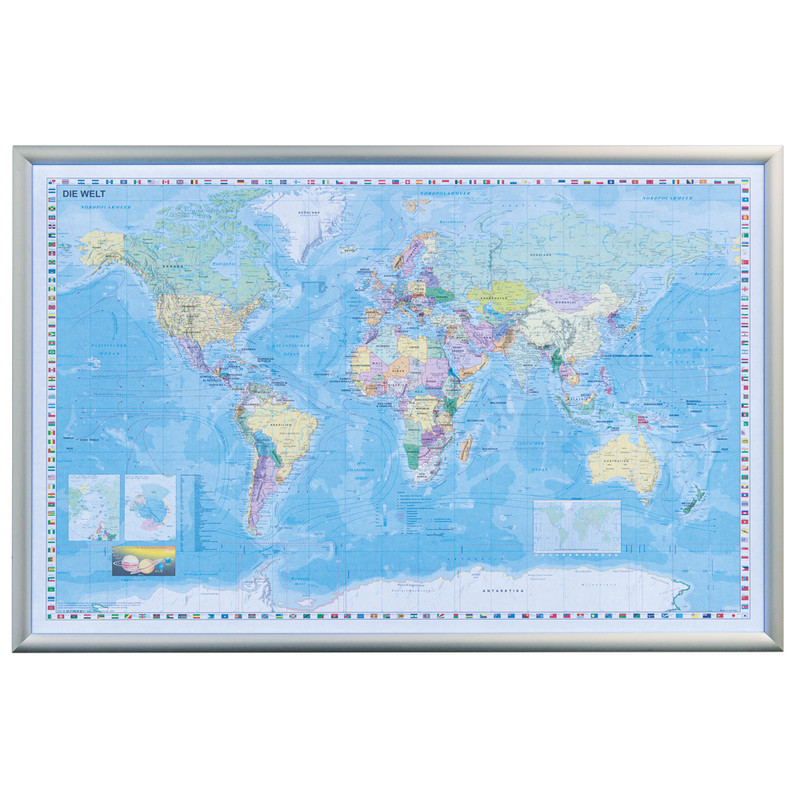 Stiefel Mapa mundial Mapa com luz LED