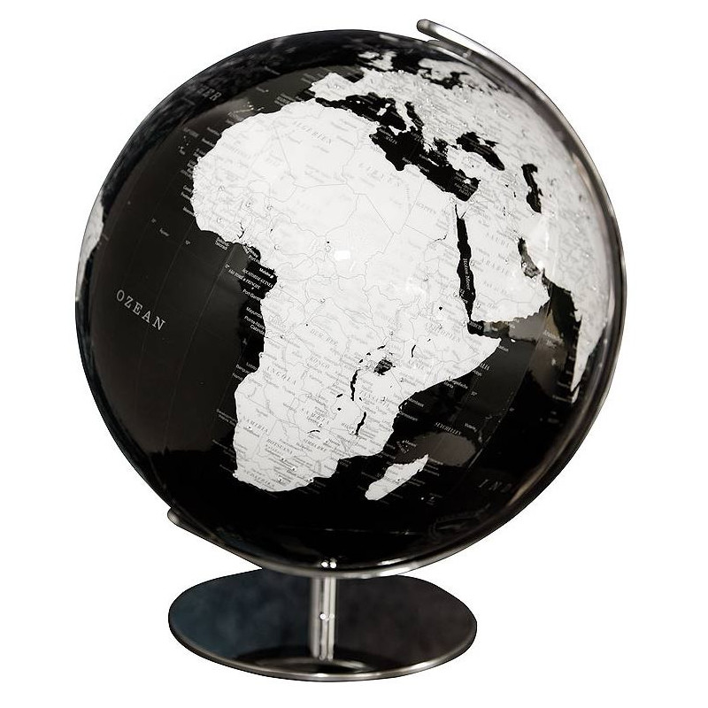 Columbus Globo Artline preto com pedras preciosas Swarovski 40 cm
