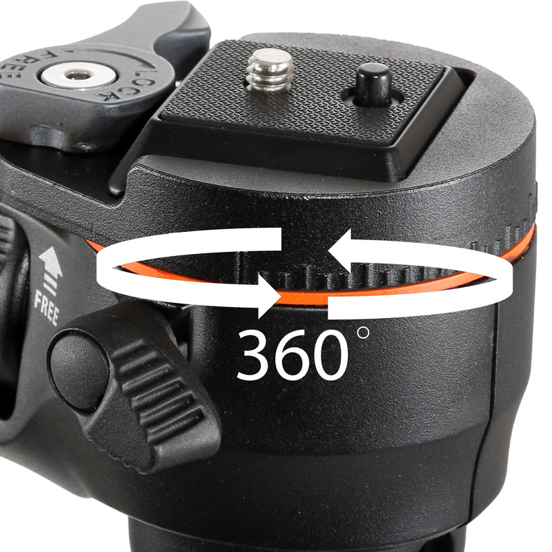 Vanguard Tripé de alumínio Alta CA 233AGH