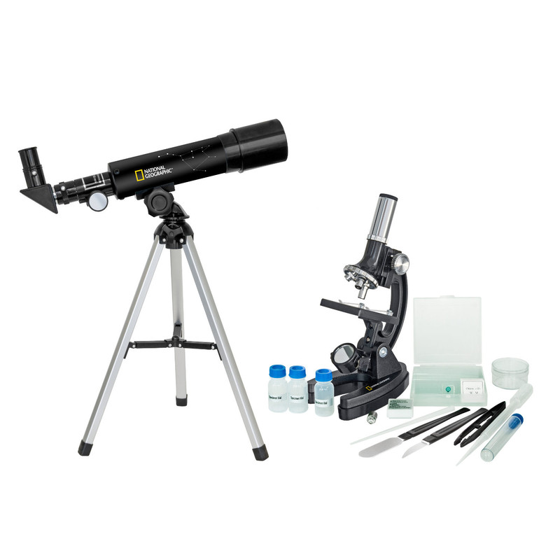 National Geographic Telescópio Telescope and microscope kit